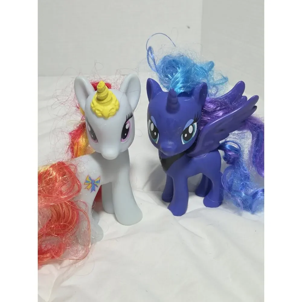 My Little Pony Princesses Celestia Luna 6” Pegasus Magic Figurine 2016 G4 Unicor